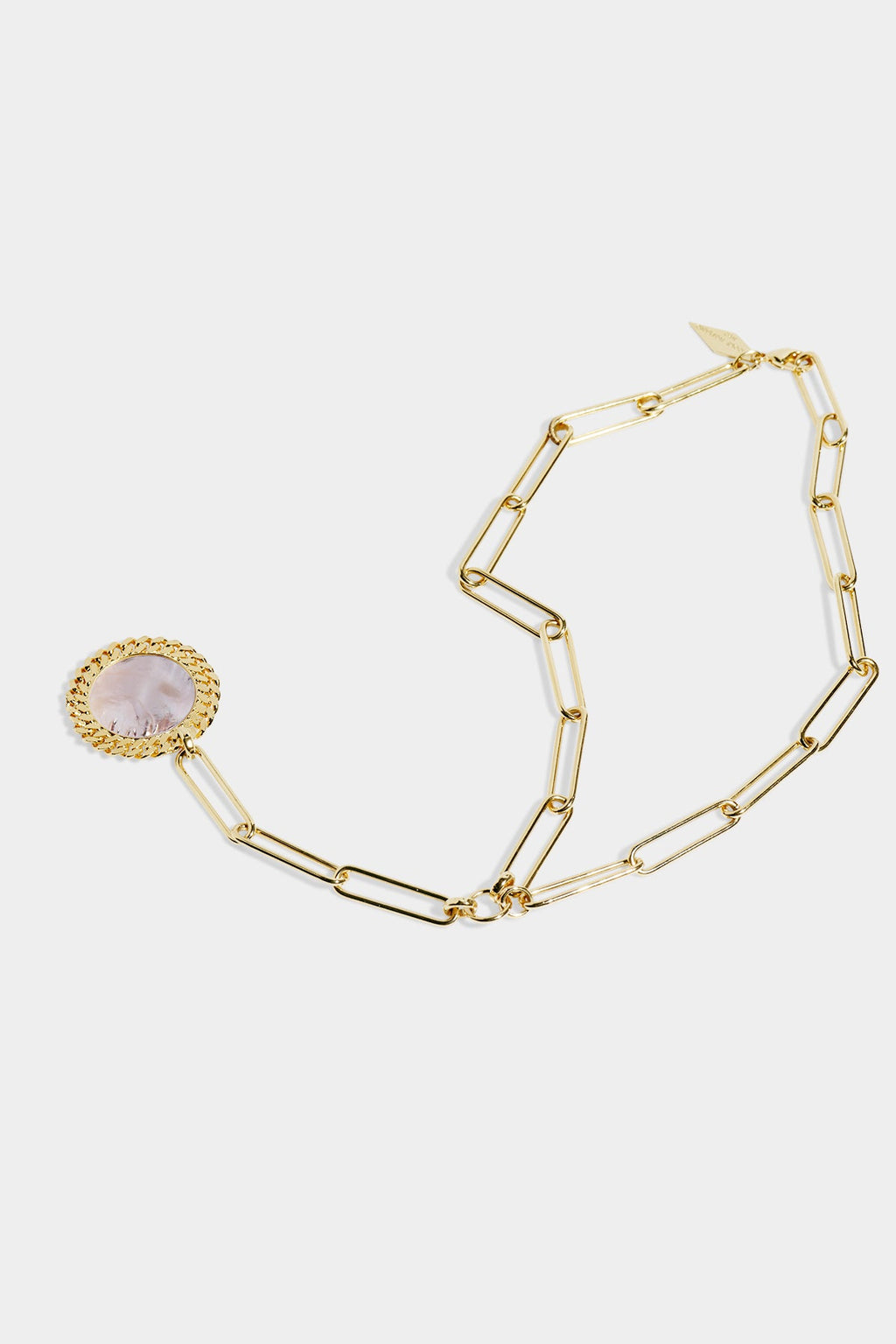 Calico Mother of Pearl Medallion Necklace - Nicole Romano