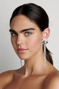 Brazza Textured Ring & Crystal Fringe Earring