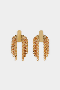 Amata Arched Chain & Bar Earring
